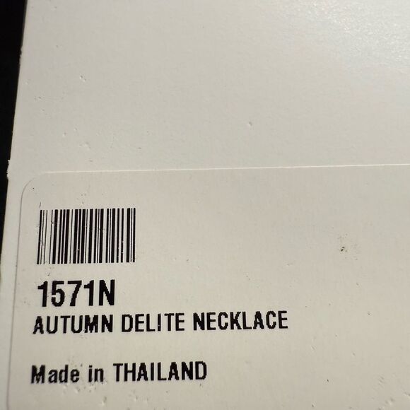 Touchstone Crystal by Swarovski Autumn Delite Necklace NIB Rhodium Plating - Picture 7 of 7